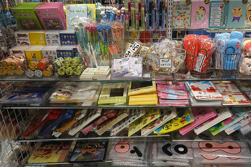 クレヨンしんちゃん アクションデパート東京駅店の文房具