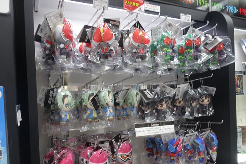 仮面ライダーストア東京のぬいぐるみ