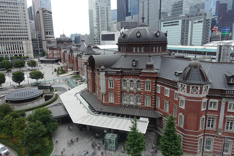 KITTEガーデンから見える東京駅