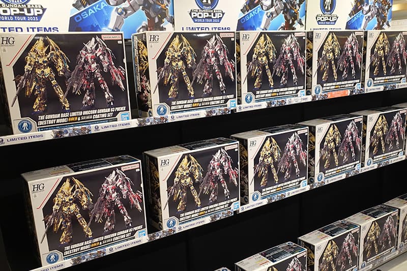 ガンダムベースPOP UP大阪のガンプラ