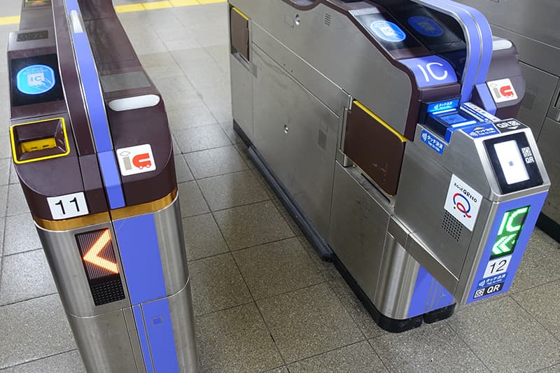阪急電車の改札機