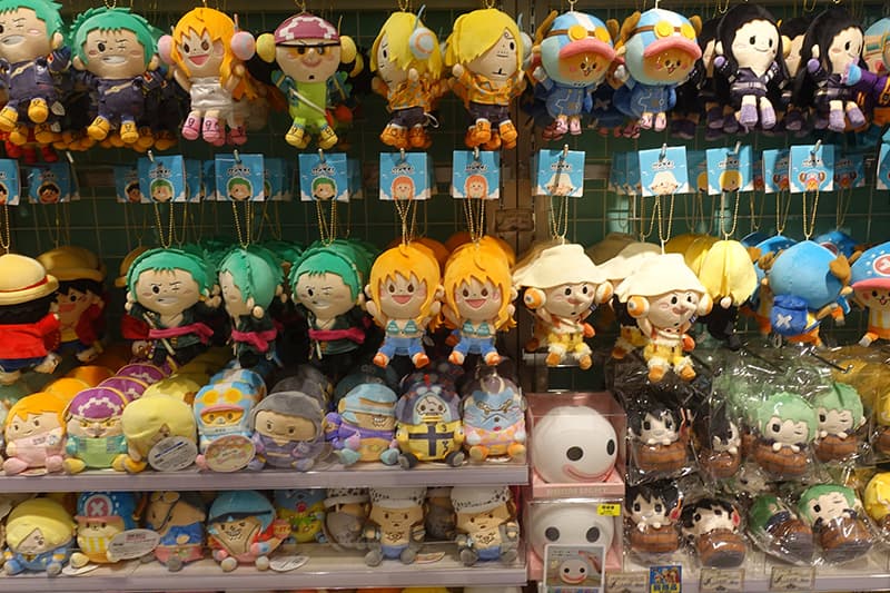 ONE PIECE 麦わらストア 東京駅店のぬいぐるみキーホルダー