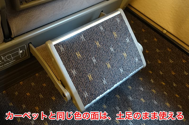 カーペットと同じ色の面は土足のまま使える
