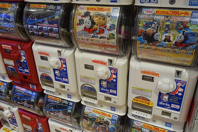プラレールのガチャガチャ