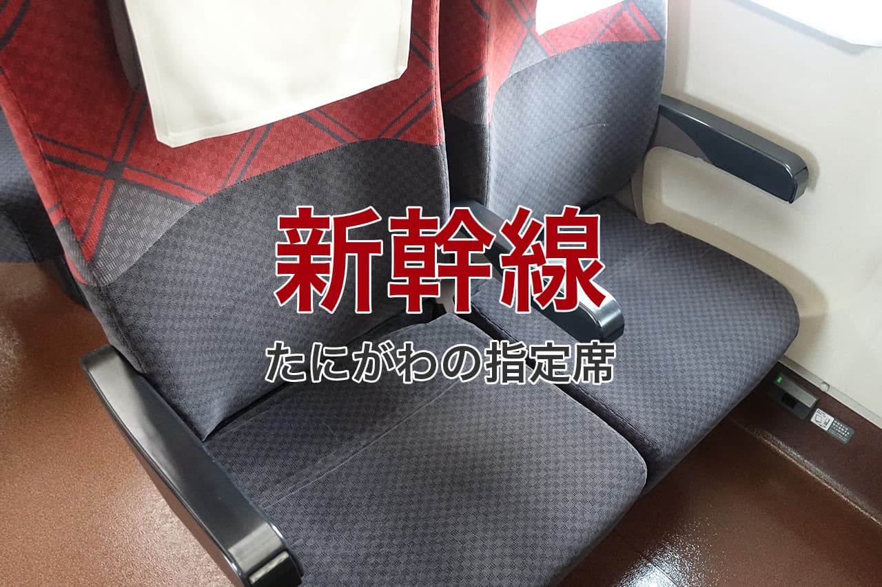 新幹線 たにがわの指定席