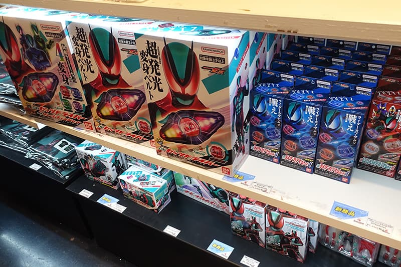 仮面ライダーストア大阪のおもちゃ