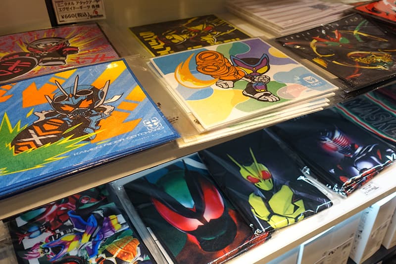 仮面ライダーストア大阪のタオル