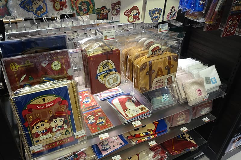 クレヨンしんちゃんのアクションホテルのグッズ