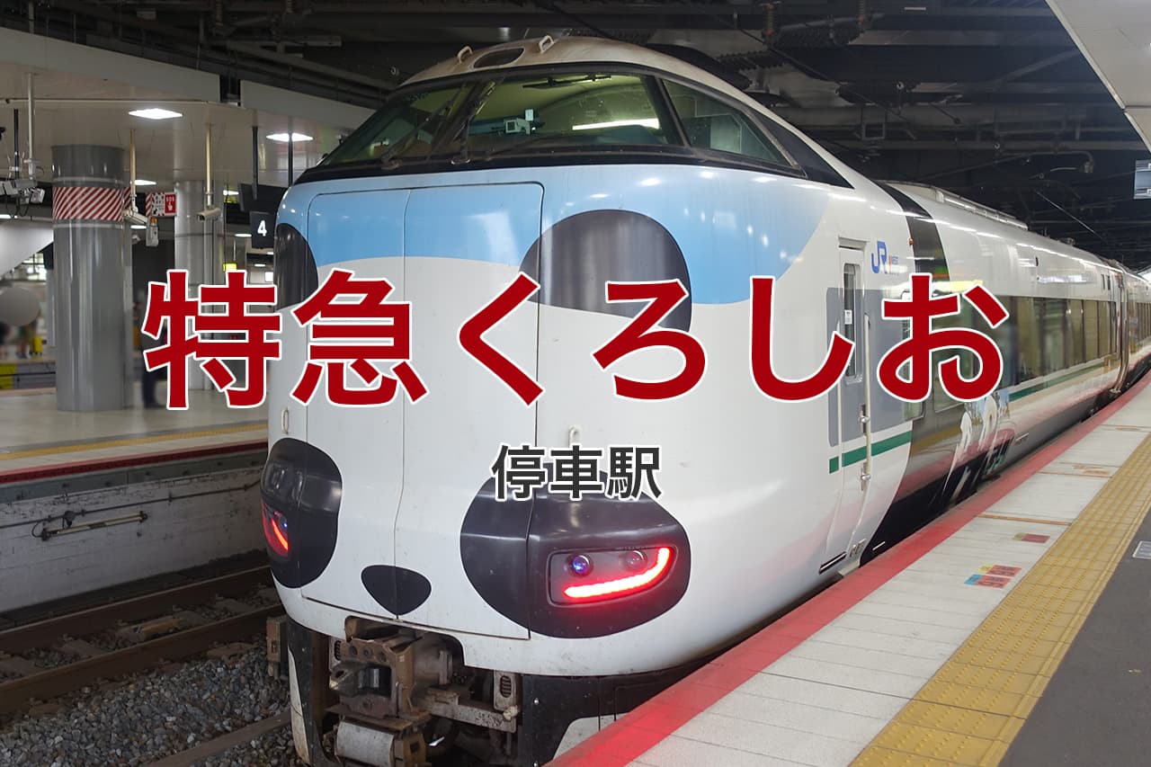 特急くろしお 停車駅